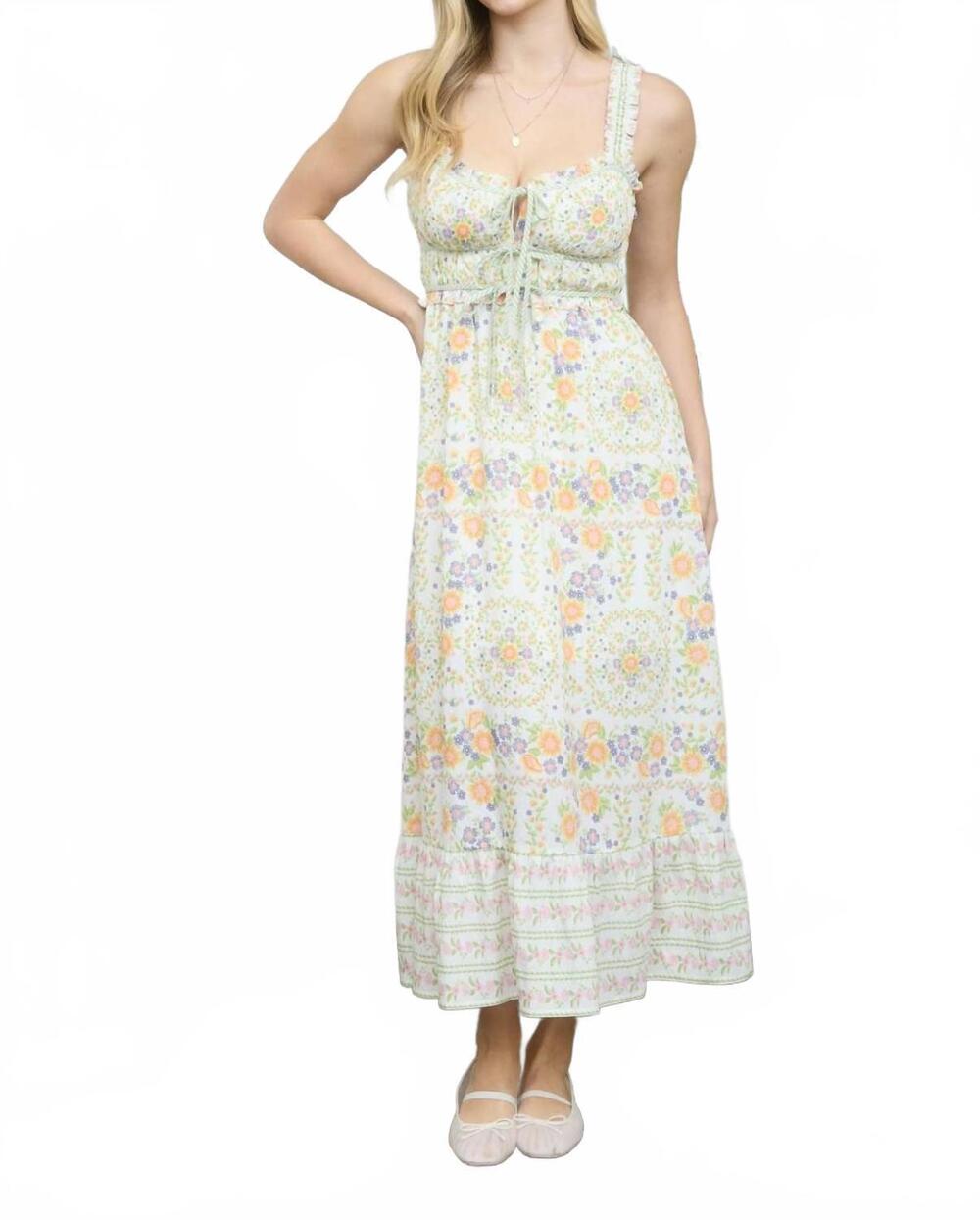 NEW BLU PEPPER delicate & pretty dress in floral ivory